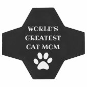 Personalisierte Cat-Mama mit der größten Katzenanz Fußball (Flach)