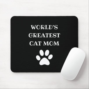 Personalisierte Cat-Mama mit der größten Katzenanz Mousepad