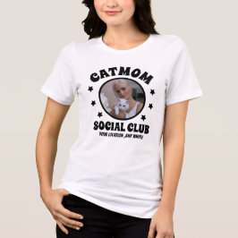 Personalisierte Cat Mama Sozialklub Maßgeschneider Tri-Blend Shirt