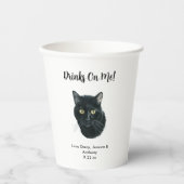 Personalisierte Cat Wedding Pappbecher (Vorderseite)