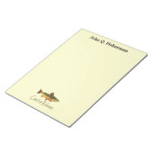 Personalisierte Catch & Release Bachforellen-Flieg Notizblock (angewinkelt)