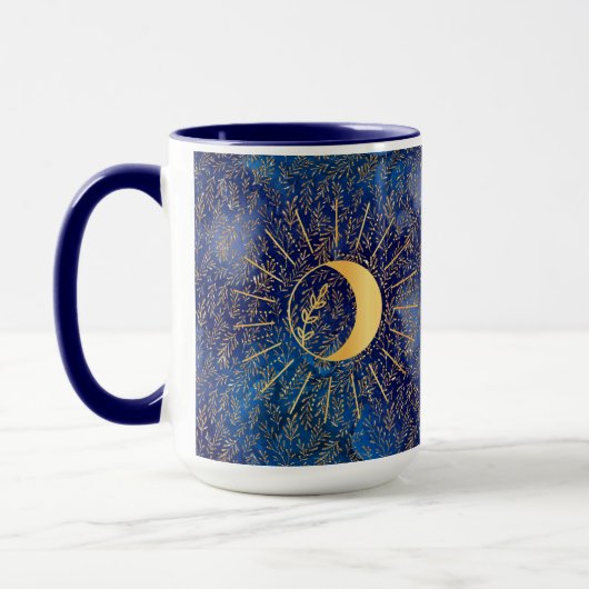 Personalisierte Celestial Sun and Moon 15 oz Tasse (Links)