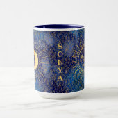 Personalisierte Celestial Sun and Moon 15 oz Tasse (Zentrum)
