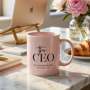 Personalisierte CEO-Kaffeetasse Benutzerdefinier Zweifarbige Tasse
