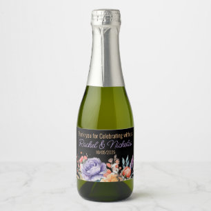 personalisierte Champagner-Mini-Flaschen Geschenke Schaumweinetikett