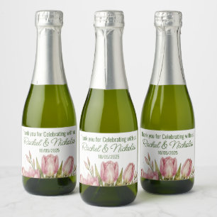 personalisierte Champagner-Mini-Flaschen Geschenke Schaumweinetikett