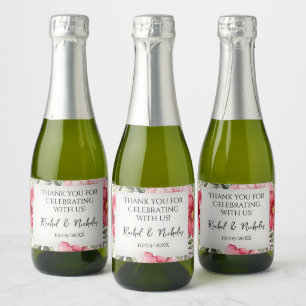 personalisierte Champagner-Miniflaschen Geschenke Schaumweinetikett