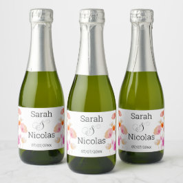 personalisierte Champagner-Miniflaschen Geschenke Schaumweinetikett