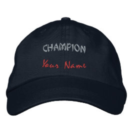 Personalisierte Champion Mode-Mütze Navy Ihr Name  Bestickte Baseballkappe