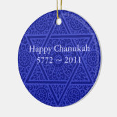 Personalisierte Chanukah Verzierung Keramikornament (Links)