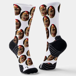 Personalisierte, chaotische Weihnachtsschaumsocken Socken