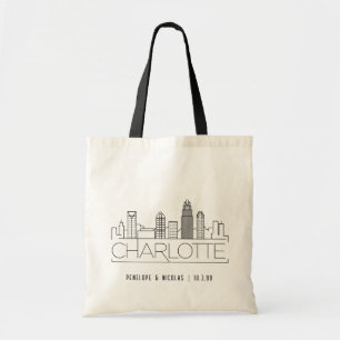 Personalisierte Charlotte Wedding Welcome Bag Tasc Tragetasche