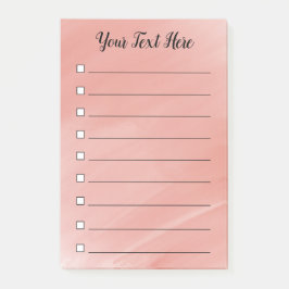 Personalisierte Checkboxen für die Liste der Rostf Post-it Klebezettel