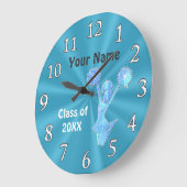 Personalisierte Cheer-Uhren, glänzende Zimmerdekor Große Wanduhr (Winkel)