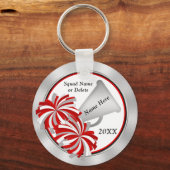 Personalisierte Cheerleader Geschenkideen, rot und Schlüsselanhänger (Vorderseite)