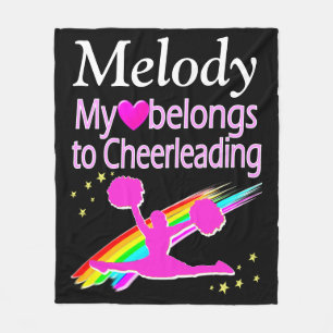 PERSONALISIERTE CHEERLEADER LIEBE FLEECE BLANKET
