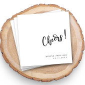 Personalisierte Cheers Wedding Napkins Dekoration Serviette