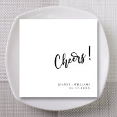 Personalisierte Cheers Wedding Napkins Dekoration Serviette