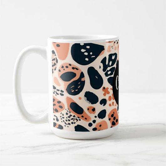 Personalisierte Cheetah Leopard Tierwerbung Kaffeetasse (Links)
