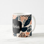 Personalisierte Cheetah Leopard Tierwerbung Kaffeetasse (VorderseiteRechts)