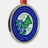 Personalisierte Chef Coach Geschenke, blau, grün, Ornament Aus Metall (Rechts)