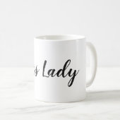Personalisierte Chef-Dame Kaffeetasse (VorderseiteRechts)