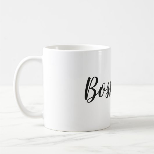 Personalisierte Chef-Dame Kaffeetasse (Links)