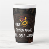 Personalisierte Chef Latte Tassen & Becher Geschen (Vorderseite)