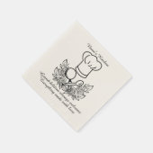 Personalisierte Chef-Oma-Blumen-Muttertag Serviette (Ecke)