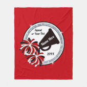 Personalisierte Chefköpfe Fleecedecke (Vorderseite)