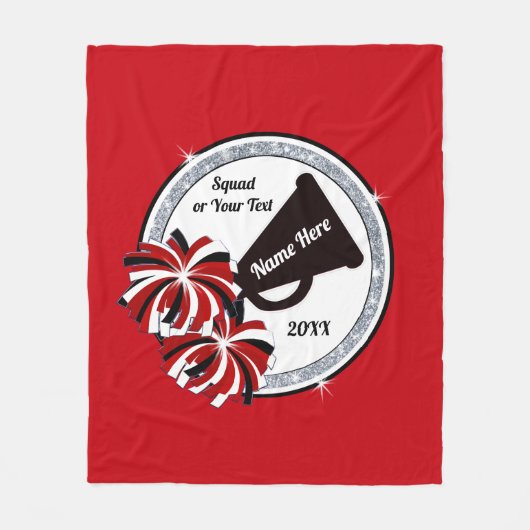 Personalisierte Chefköpfe Fleecedecke (Vorderseite)