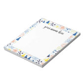 Personalisierte Chemielehrerin Notepad Notizblock (Rotiert)