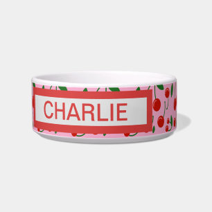 personalisierte Cherries Dog Bowl Napf