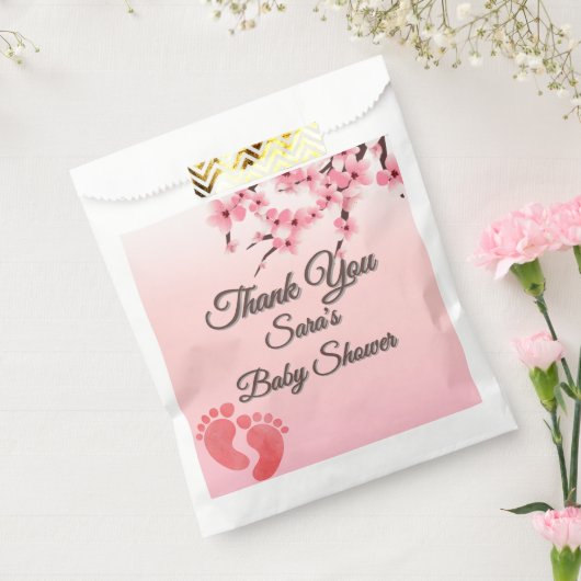 Personalisierte Cherry Blossom Baby Dusche Beutel Geschenktütchen (Versiegelt)