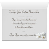 Personalisierte Cherry Blossom Card Hochzeitskarte (Innenansicht Horizontal (Unten))