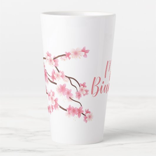 Personalisierte Cherry Blossom Tasse *Blume (Vorderseite)
