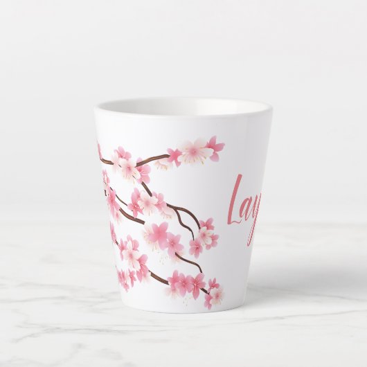 Personalisierte Cherry Blossom Tasse *Blume (Vorderseite)