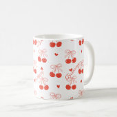 Personalisierte Cherry-Kaffee-Tasse Kaffeetasse (VorderseiteRechts)