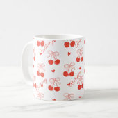 Personalisierte Cherry-Kaffee-Tasse Kaffeetasse (Vorderseite Links)