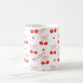 Personalisierte Cherry-Kaffee-Tasse Kaffeetasse (Mittel)