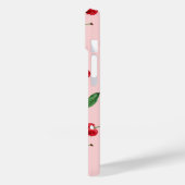 Personalisierte Cherry-Telefonzelle, rosa Case-Mate iPhone Hülle (Rückseite / Links)