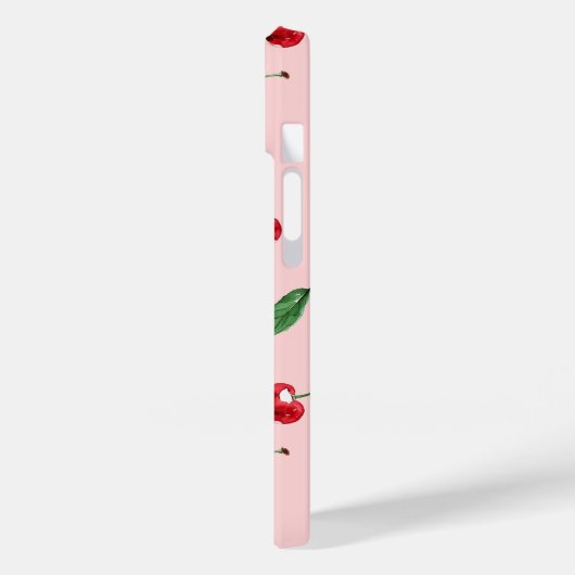 Personalisierte Cherry-Telefonzelle, rosa Case-Mate iPhone Hülle (Rückseite / Links)