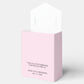 Personalisierte Chic-Liebe ScrIpt Black Pink-Hochz Geschenkschachtel (Geöffnet)