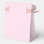 Personalisierte Chic-Liebe ScrIpt Black Pink-Hochz Geschenkschachtel (Rückseite)