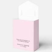 Personalisierte Chic-Liebe ScrIpt Black Pink-Hochz Geschenkschachtel (Offen)