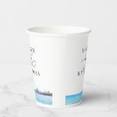 Personalisierte Chicago Skyline Wedding Paper Cups Pappbecher (Rechts)