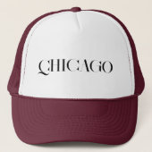 Personalisierte Chicago Street Style Trucker Cap Truckerkappe (Vorderseite)