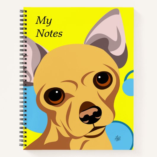 Personalisierte Chihuahua Art Notebooks Notizblock (Vorderseite)
