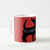 Personalisierte Chihuahua chiweenie Welpen-Tasse Kaffeetasse (Vorderseite Links)