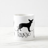 Personalisierte Chihuahua Liebe Mein Hund Herzschl Kaffeetasse (Mittel)